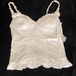white lace vintage top
